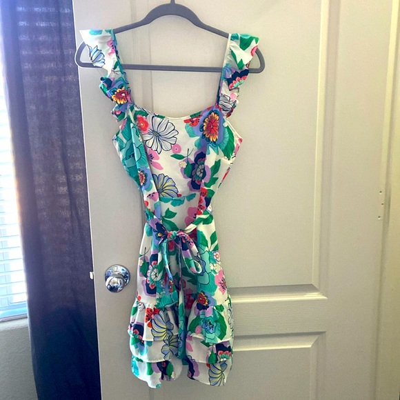 LIKELY Floral Ruffle Dress - Picture 1 of 7